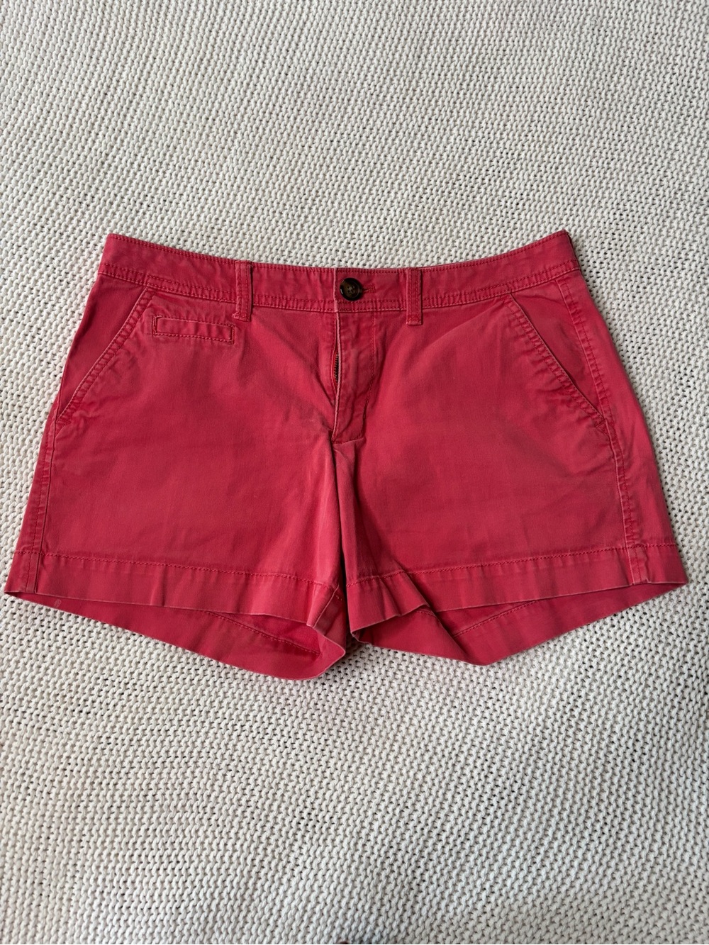 Old Navy Coral Casual Cotton Bermuda Shorts